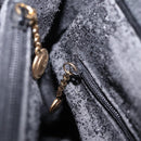 GUCCI Bamboo Hand Bag Leather Black Gold 002 1186 0260 Auth ep16218-25