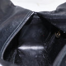 GUCCI Bamboo Hand Bag Leather Black Gold 000 2865 0575 Auth ep16220-18