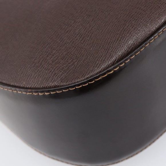 Burberrys Shoulder Bag Leather Brown Gold Auth ep16223