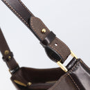 Burberrys Shoulder Bag Leather Brown Gold Auth ep16223-11
