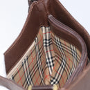 Burberrys Shoulder Bag Leather Brown Gold Auth ep16223-18