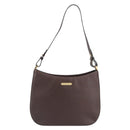 Burberrys Shoulder Bag Leather Brown Gold Auth ep16223-13