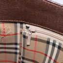 Burberrys Shoulder Bag Leather Brown Gold Auth ep16223-20