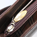 Burberrys Shoulder Bag Leather Brown Gold Auth ep16223-22