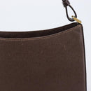 Burberrys Shoulder Bag Leather Brown Gold Auth ep16223-3