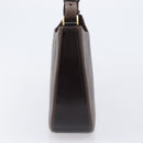Burberrys Shoulder Bag Leather Brown Gold Auth ep16223-4
