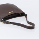 Burberrys Shoulder Bag Leather Brown Gold Auth ep16223-8