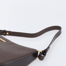 Burberrys Shoulder Bag Leather Brown Gold Auth ep16223-9