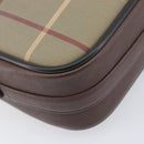 Burberrys Nova Check Shoulder Bag Canvas Beige Gold Auth ep16224-16