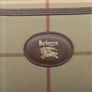 Burberrys Nova Check Shoulder Bag Canvas Beige Gold Auth ep16224-20