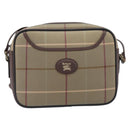 Burberrys Nova Check Shoulder Bag Canvas Beige Gold Auth ep16224-13