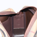 Burberrys Nova Check Shoulder Bag Canvas Beige Gold Auth ep16224-22