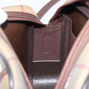 Burberrys Nova Check Shoulder Bag Canvas Beige Gold Auth ep16224-23