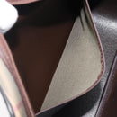 Burberrys Nova Check Shoulder Bag Canvas Beige Gold Auth ep16224-24