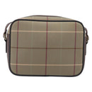 Burberrys Nova Check Shoulder Bag Canvas Beige Gold Auth ep16224-2