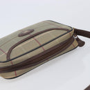 Burberrys Nova Check Shoulder Bag Canvas Beige Gold Auth ep16224-6