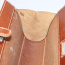 LOEWE Shoulder Bag Leather Brown Gold Auth ep16225-17