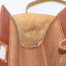 LOEWE Shoulder Bag Leather Brown Gold Auth ep16225-18