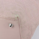 Christian Dior Lady Dior Hand Bag Leather Pink Silver Auth ep16226-15
