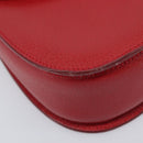 GUCCI Bamboo Hand Bag Leather Red Gold 000 1227 0633 Auth ep16228A-14