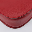 GUCCI Bamboo Hand Bag Leather Red Gold 000 1227 0633 Auth ep16228A-16