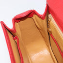 GUCCI Bamboo Hand Bag Leather Red Gold 000 1227 0633 Auth ep16228A-22
