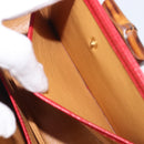 GUCCI Bamboo Hand Bag Leather Red Gold 000 1227 0633 Auth ep16228A-26