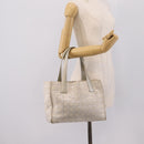 CHANEL New Travel Line Tote Bag Canvas Beige Silver CC Auth ep16230-24