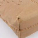 BOTTEGA VENETA INTRECCIATO Hand Bag Leather Beige Auth ep16232-10