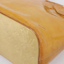 LOUIS VUITTON Monogram Vernis Houston Hand Bag Beige M91004 LV Auth ep16235-9