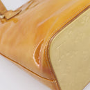 LOUIS VUITTON Monogram Vernis Houston Hand Bag Beige M91004 LV Auth ep16235-16