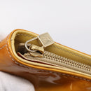 LOUIS VUITTON Monogram Vernis Houston Hand Bag Beige M91004 LV Auth ep16235-17