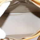 LOUIS VUITTON Monogram Vernis Houston Hand Bag Beige M91004 LV Auth ep16235-11