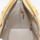 LOUIS VUITTON Monogram Vernis Houston Hand Bag Beige M91004 LV Auth ep16235-19