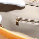LOUIS VUITTON Monogram Vernis Houston Hand Bag Beige M91004 LV Auth ep16235-20