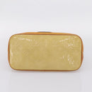 LOUIS VUITTON Monogram Vernis Houston Hand Bag Beige M91004 LV Auth ep16235-5