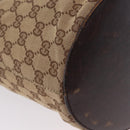 GUCCI GG Canvas Shoulder Bag Beige Silver 106240 Auth ep16240-16