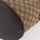 GUCCI GG Canvas Shoulder Bag Beige Silver 106240 Auth ep16240-17