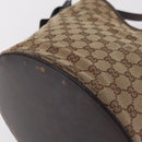 GUCCI GG Canvas Shoulder Bag Beige Silver 106240 Auth ep16240-18