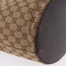 GUCCI GG Canvas Shoulder Bag Beige Silver 106240 Auth ep16240-19
