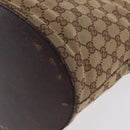 GUCCI GG Canvas Shoulder Bag Beige Silver 106240 Auth ep16240-20