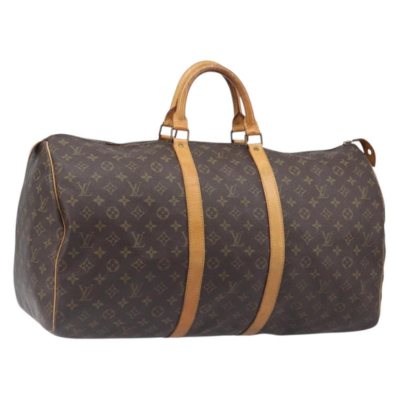 LOUIS VUITTON Monogram Keepall 55 Boston Bag M41424 LV Auth ep16241