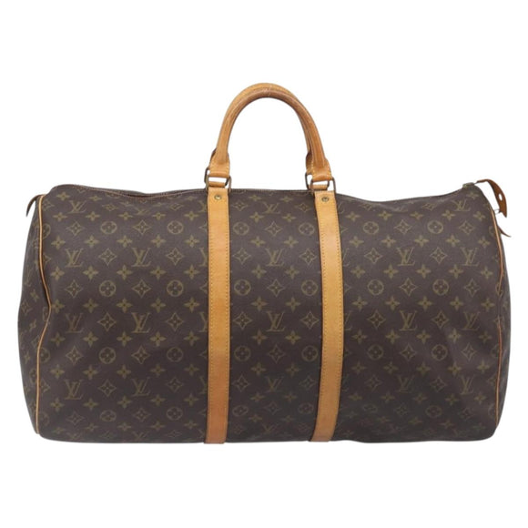 LOUIS VUITTON Monogram Keepall 55 Boston Bag M41424 LV Auth ep16241