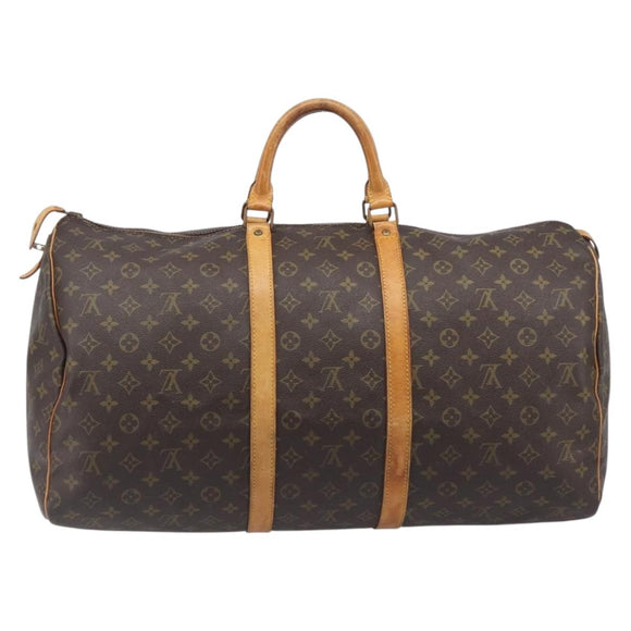 LOUIS VUITTON Monogram Keepall 55 Boston Bag M41424 LV Auth ep16241