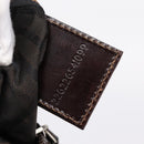 FENDI Zucca Canvas Hand Bag Black Brown Auth ep16243-12