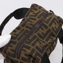 FENDI Zucca Canvas Hand Bag Black Brown Auth ep16243-6