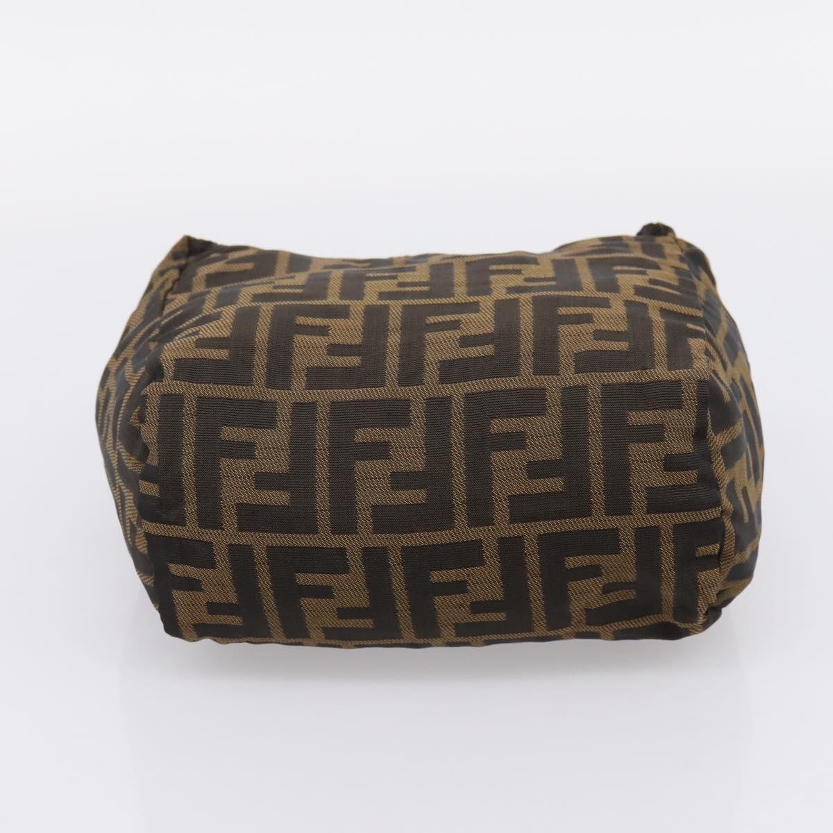 FENDI Zucca Canvas Hand Bag Black Brown Auth ep16243 | Brand