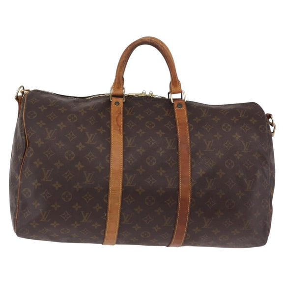 LOUIS VUITTON Monogram Keepall Bandouliere 50 Boston Bag M41416 LV Auth ep16245