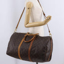 LOUIS VUITTON Monogram Keepall Bandouliere 50 Boston Bag M41416 LV Auth ep16245-34