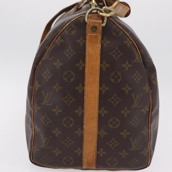 LOUIS VUITTON Monogram Keepall Bandouliere 50 Boston Bag M41416 LV Auth ep16245
